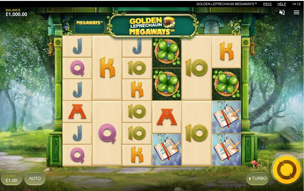 Golden Leprechaun Slot Game Main Screen